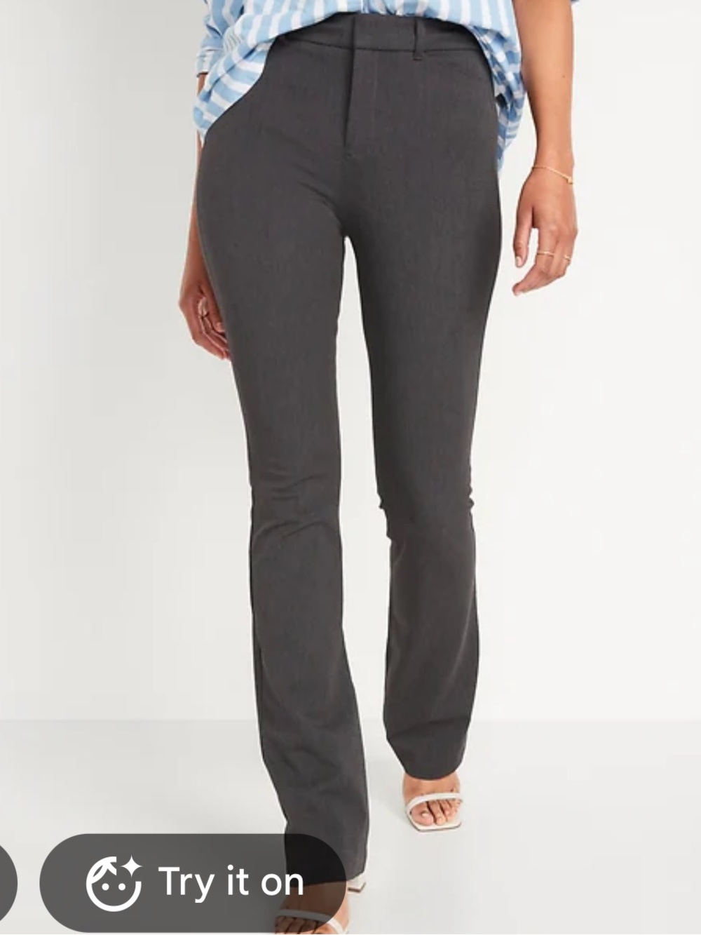 OLD NAVY PIXIE FLARE PANTS - black - size 18